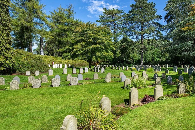 German WW1 graves at the St. Symphorien Military Cemetery