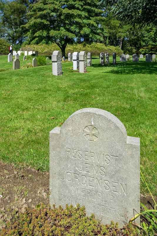 German WWI headstone at the St. Symphorien Military Cemetery