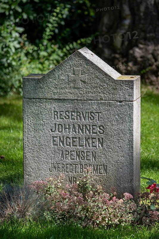 German WWI headstone at the St. Symphorien Military Cemetery