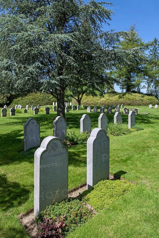 German WW1 graves at the St. Symphorien Military Cemetery