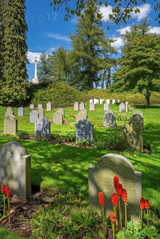 German WW1 graves at the St. Symphorien Military Cemetery