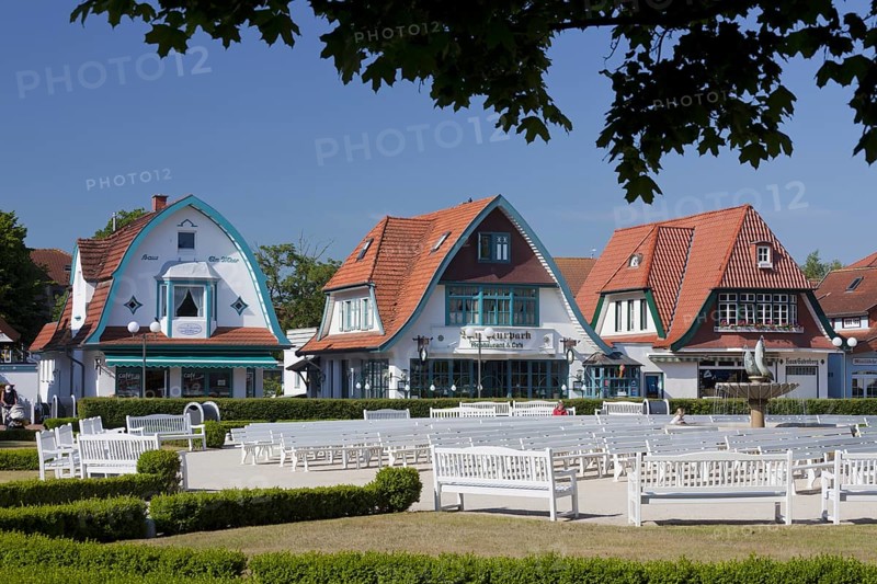 Restaurants and cafes in traditional style at Boltenhagen