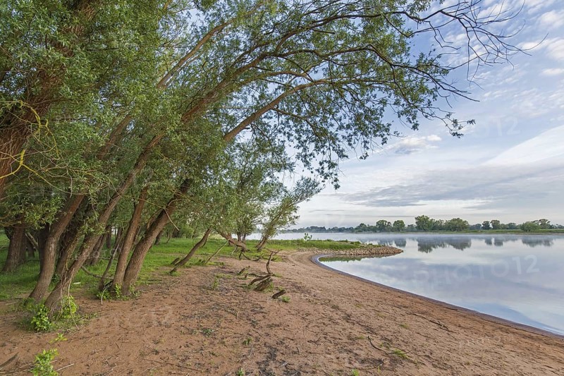 Sunrise at the UNESCO Biosphere Reserve Elbe River Landscape