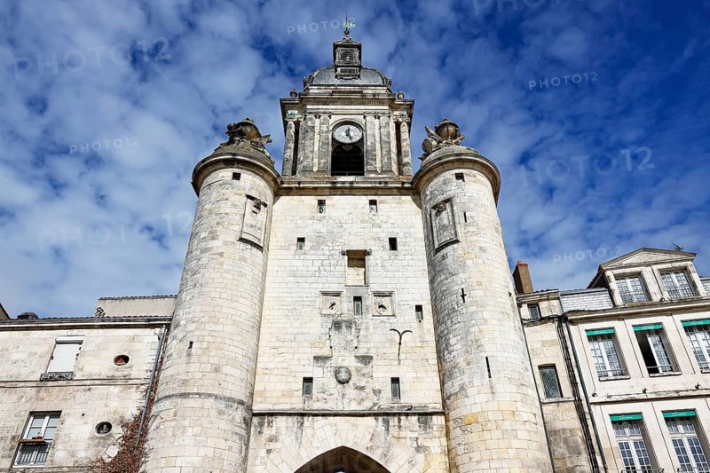 Clock tower in La Rochelle
