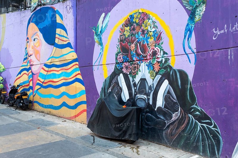 Graffiti on the wall of a house