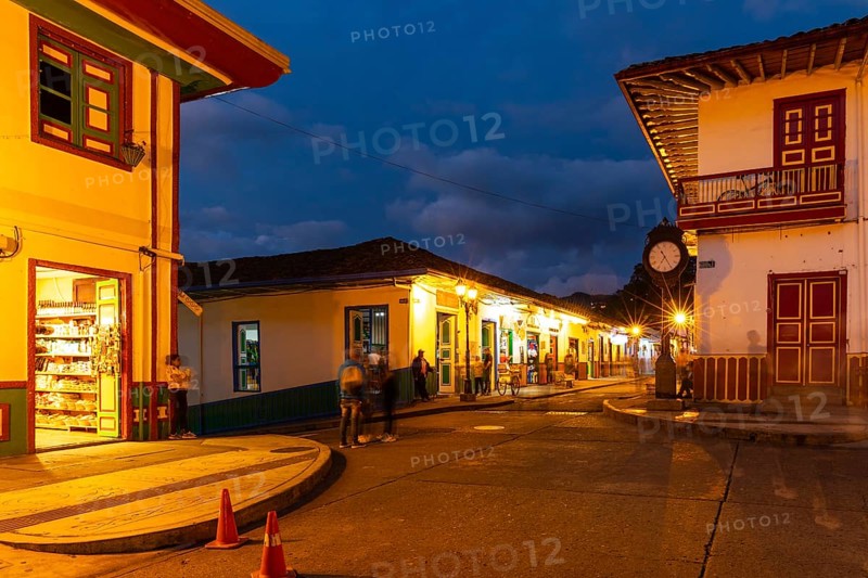 Colourful Paisa-style houses