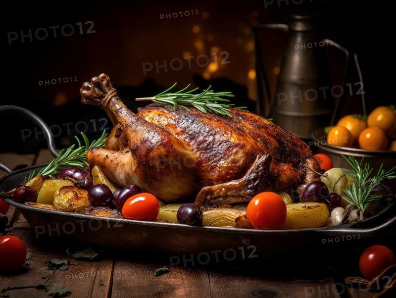 Traditional roast goose