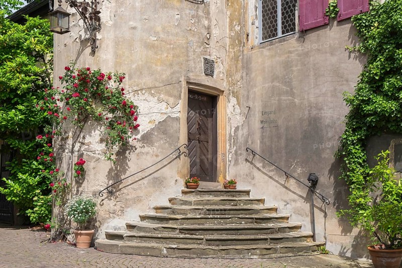 Entrance to a historic winegrower's house