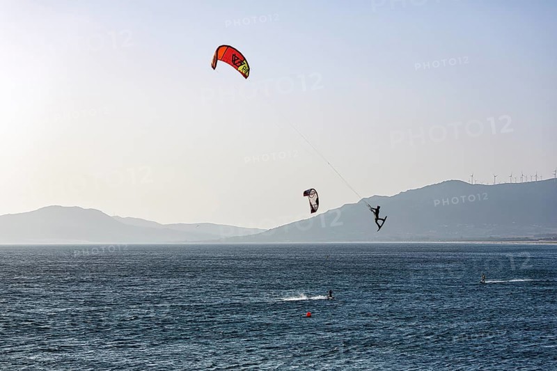 Kitesurfers enjoying the wind