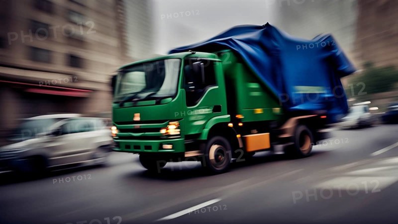 Garbage Truck full of trash