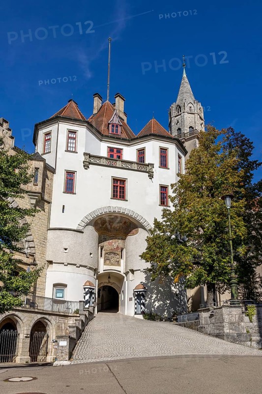 Entrance to the Hohenzollern Castle Sigmaringen