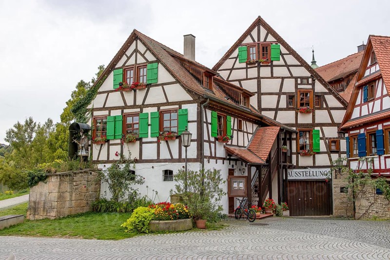 Half-timbered houses on Rottenburg Quay
