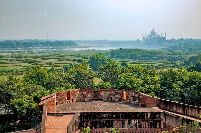 Top view from the Agra fort