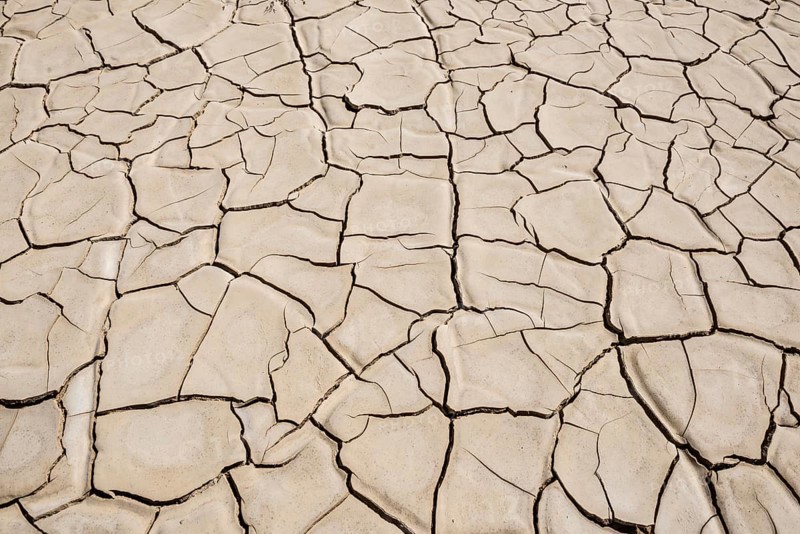 Dried-up lake