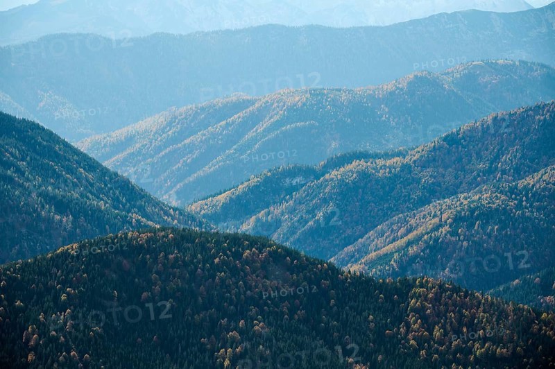 Gentle hills of the Mangfall mountains