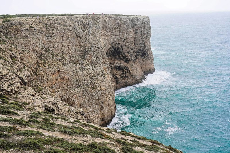 Sea cliffs along the north shore of Cape St. Vincent