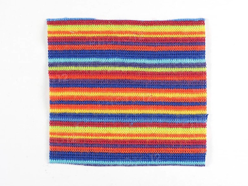 Multicoloured fabric sample