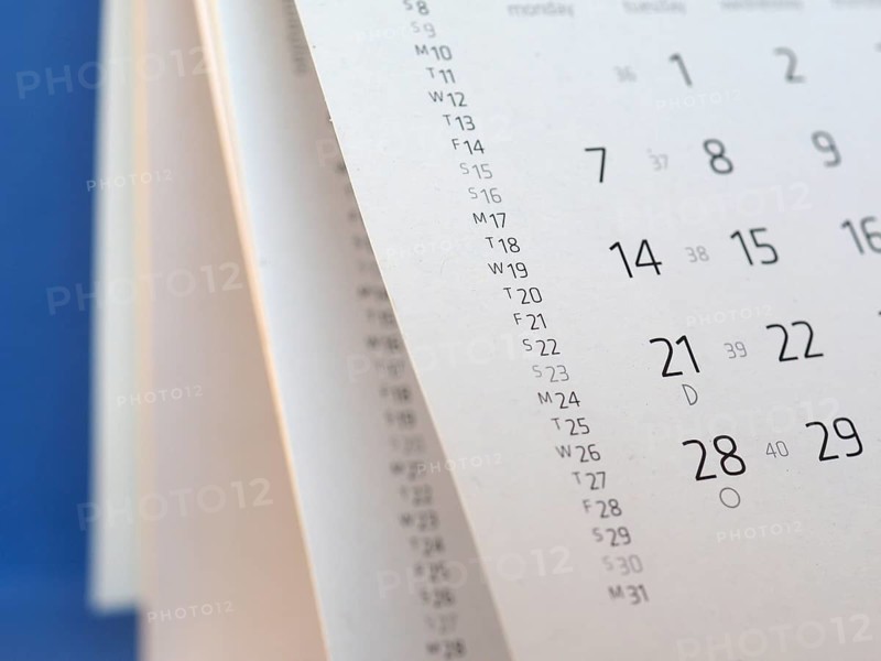 Calendar page detail