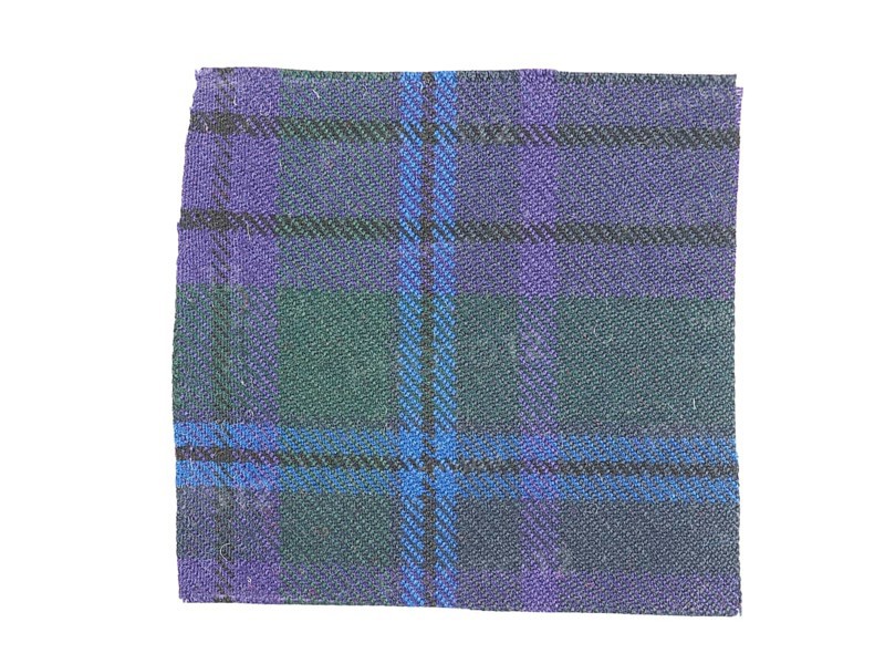 Tartan fabric sample