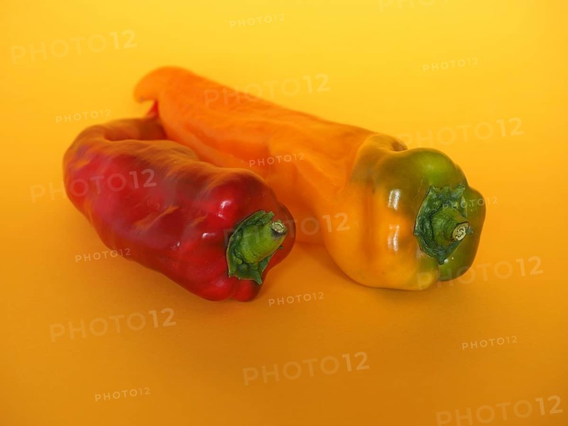 Red and yellow peppers