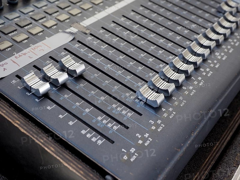 Soundboard mixer detail