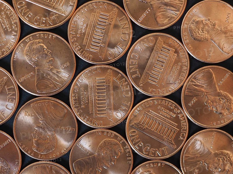 One Cent Dollar coins