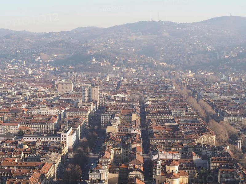 Aerial view of Turin