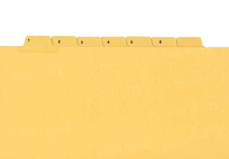 Yellow file folder