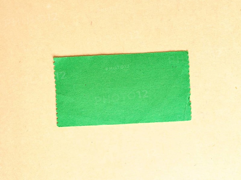 Blank green tag label