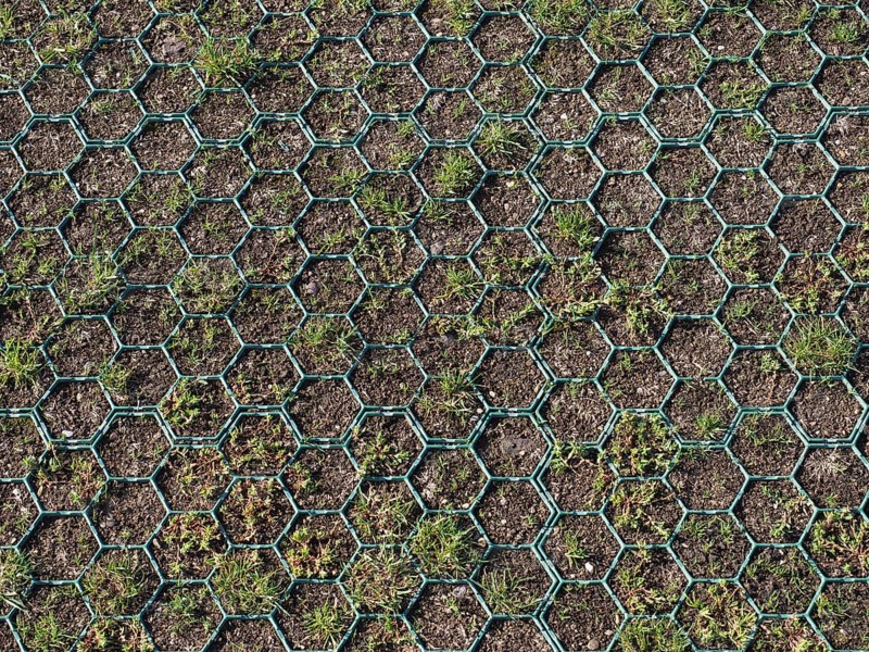 Car park lawn protection mesh