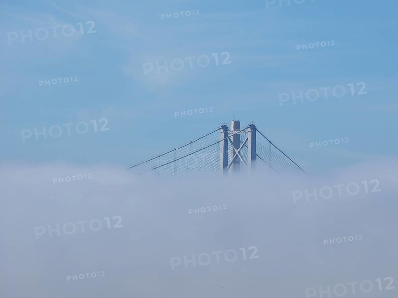 Forth Road Bridge over Firth of Forth in Edinburgh
