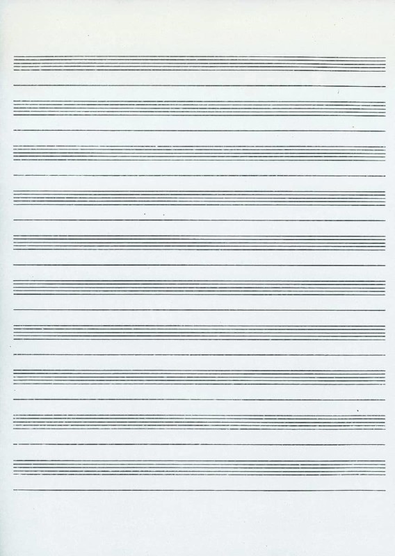 Staff paper for music notation
