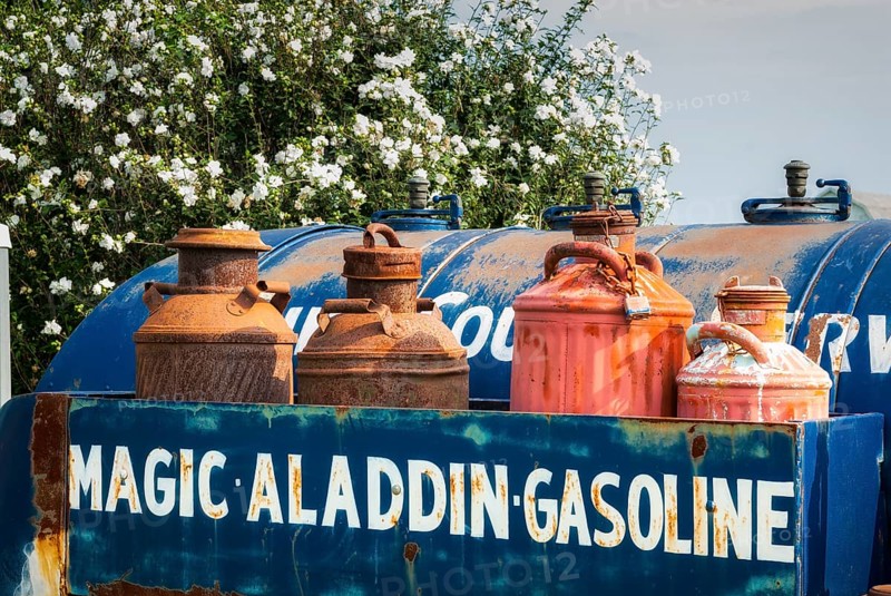 Old petrol tanks