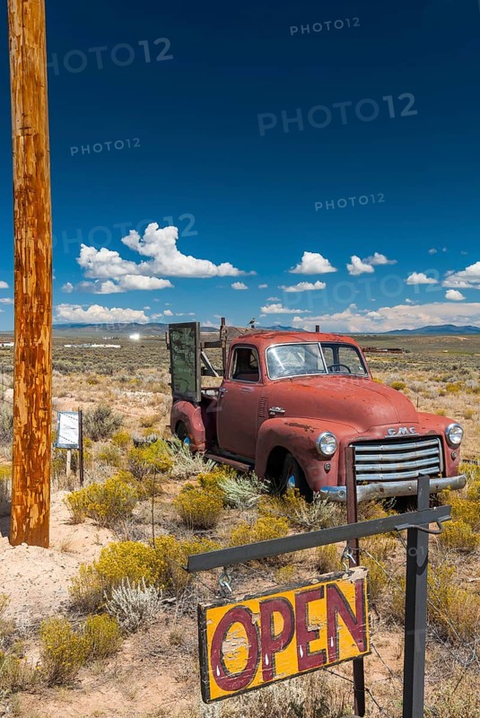 Decommissioned classic car