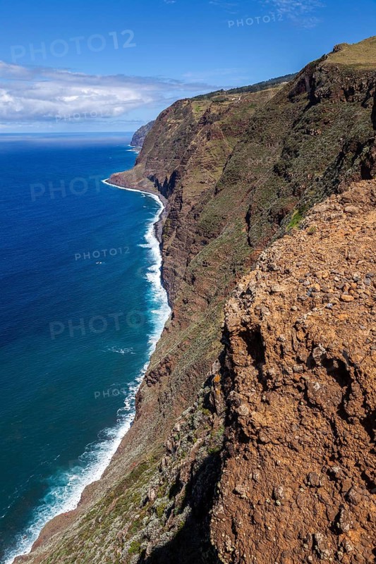 View of the cliffs from the Miradouro Farol da Ponta do Pargo
