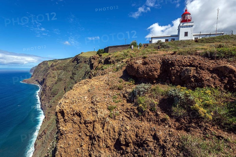 Farol da Ponta do Pargo lighthouse and cliffs
