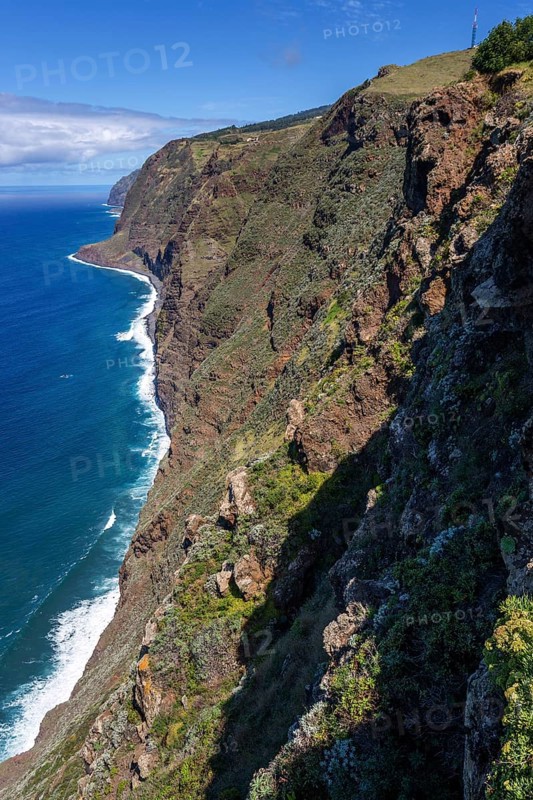 View of the cliffs from the Miradouro Farol da Ponta do Pargo