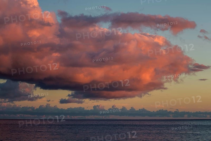 Sea and dramatic cloud atmosphere