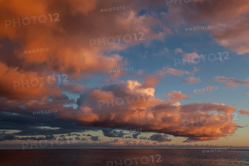 Sea and dramatic cloud atmosphere