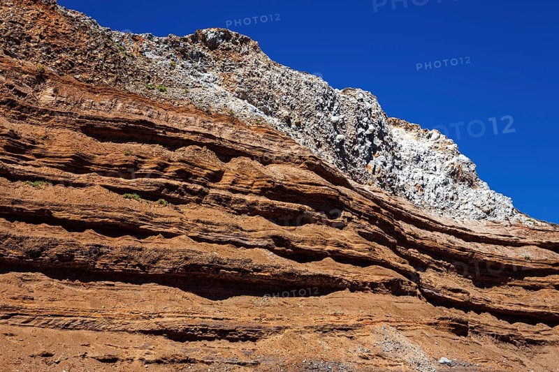 Volcanic rock formations at the Miradouro Furna do Porto da Cruz