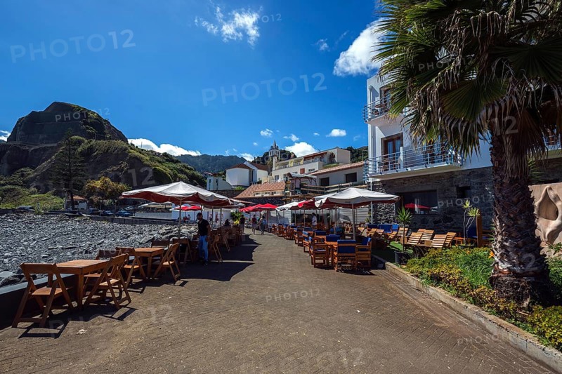 Restaurant of the Hotel Vila Bela on the beach of Porto da Cruz