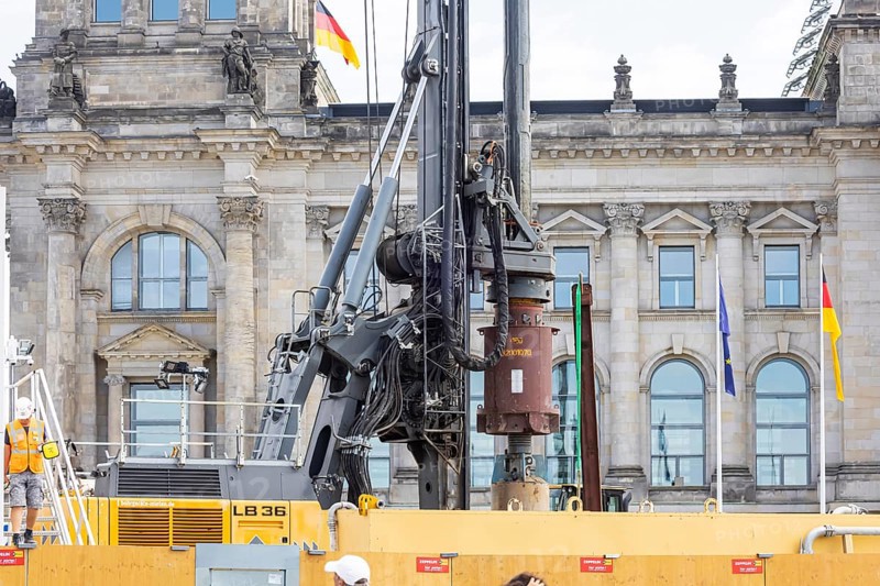 Construction site of the Reichstag building