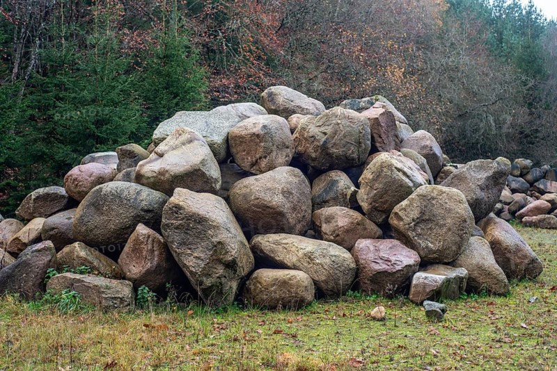 Stone storage in the nature in Fyledalen