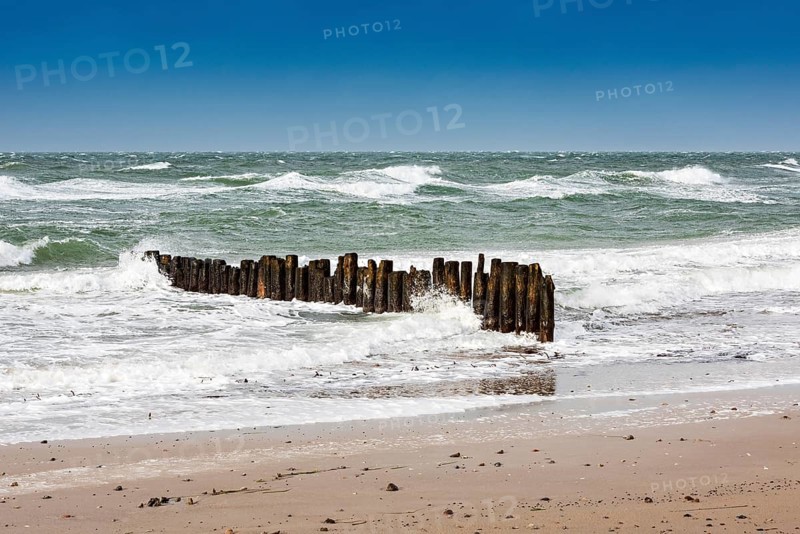 Winter storm on the Baltic Sea