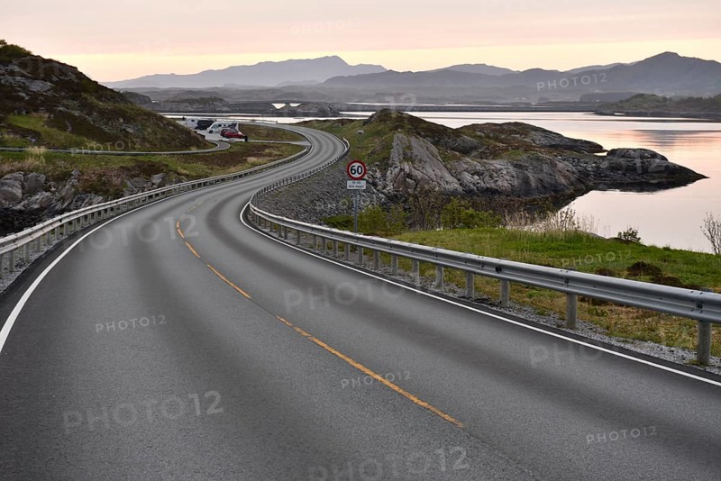 Archipelago Landscape on the Atlantic Road in Norway