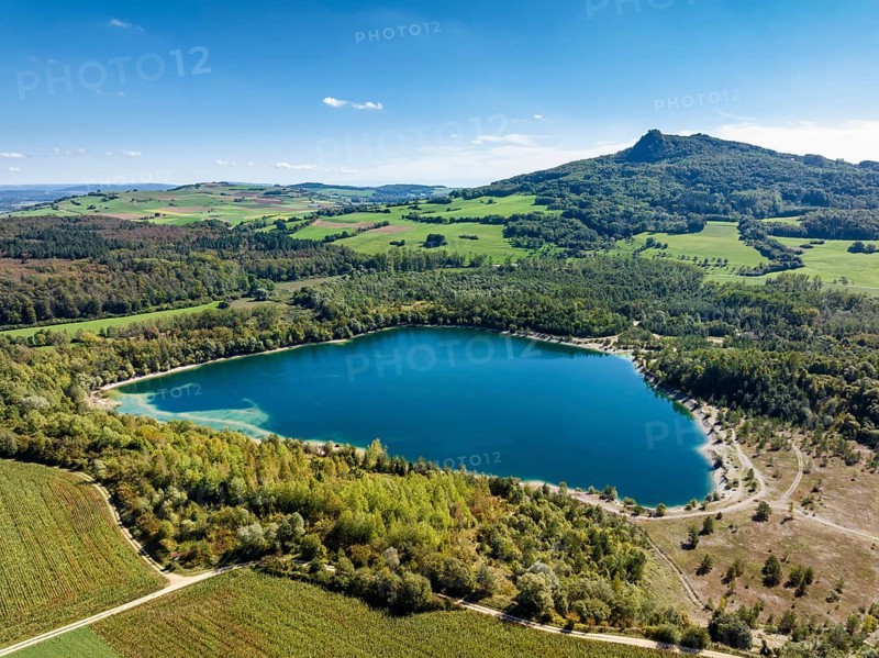Aerial view of Lake Binningen