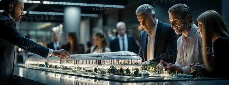 Architects at work planning a residential district