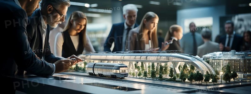 Architects at work planning a residential district