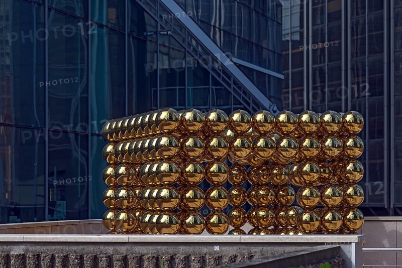 Art object cube sphere designed by Cyril Lancelin