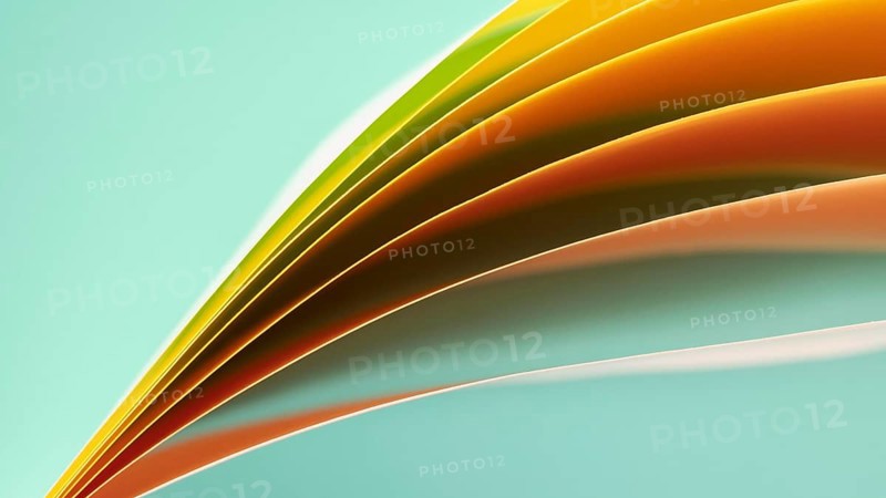 Layers orange colored papers